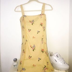 Yellow Floral Body-Con